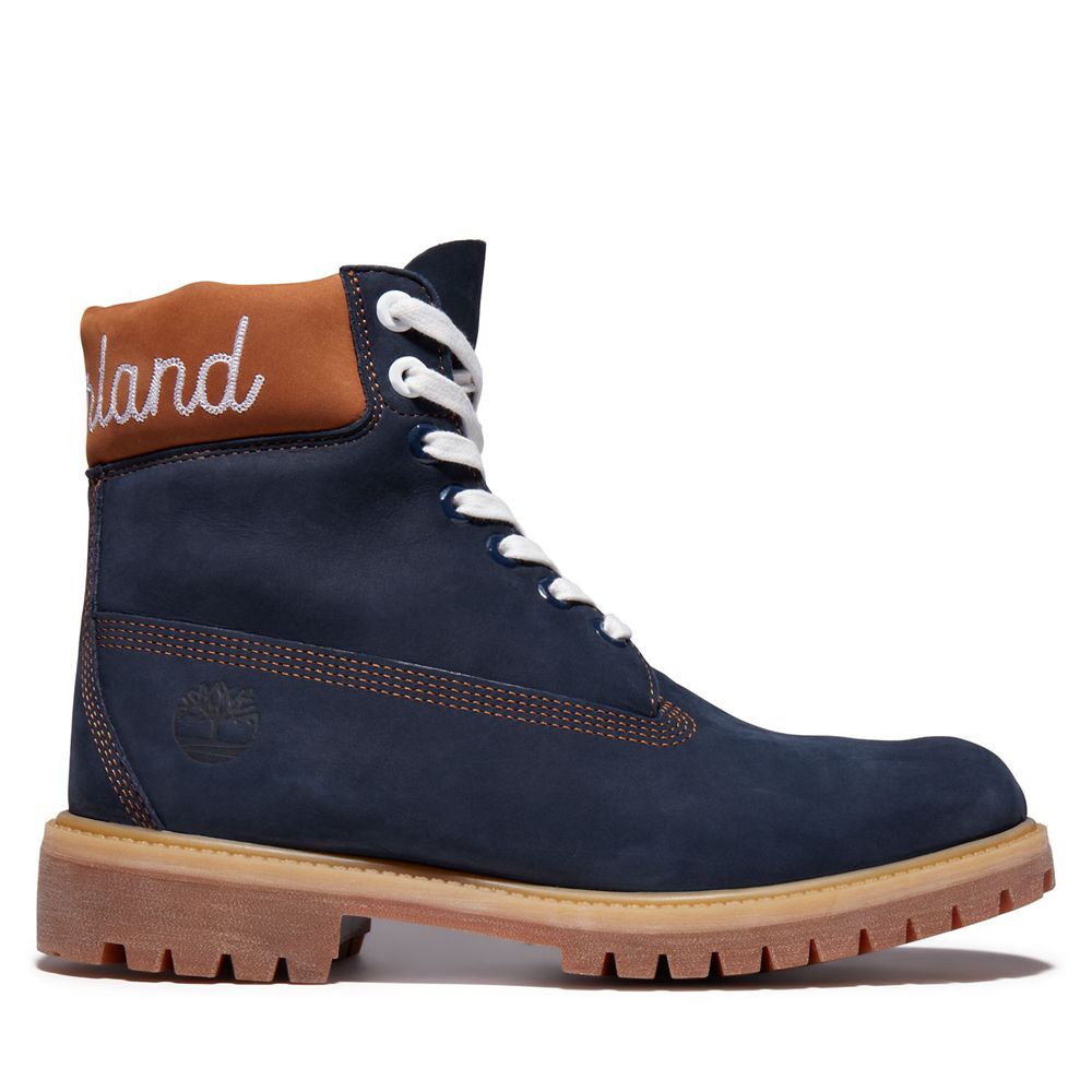 Bocanci 6-Inch Timberland Barbati Bleumarin - Premium Waterproof - Romania - MJIVSD913